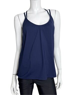 Athleta Hang Loose Navy Blue Athletic Womans Tank Top